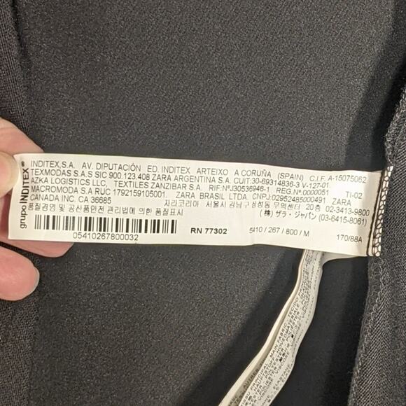 Zara Fringed Black Cardigan Size M - Picture 3 of 7